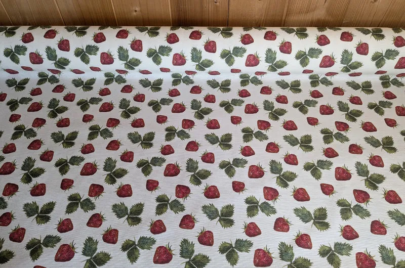 Tischdeckenstoff - Erdbeeren *Ab 50cm