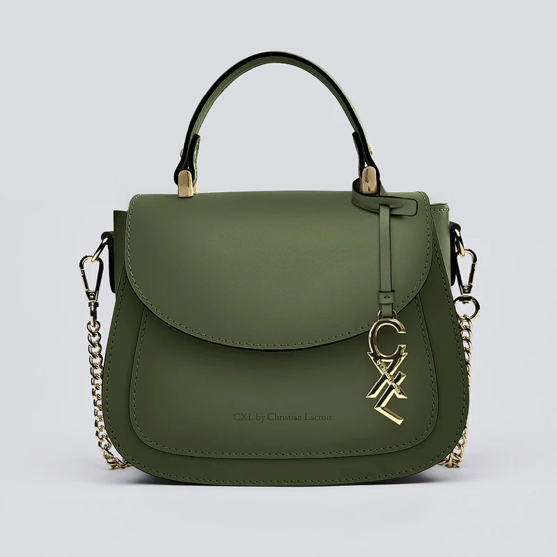 Petit sac à main Haussmann en cuir de veau italien