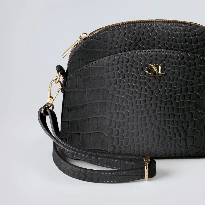 Sac bandoulière Malesherbes en cuir croco