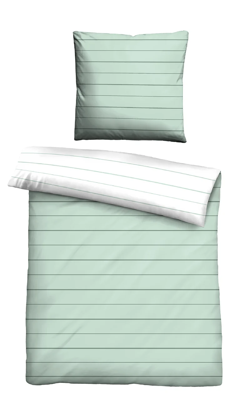 biberna Mako-Satin Kopfkissenbezug Streifen Mix & Match (0636044)