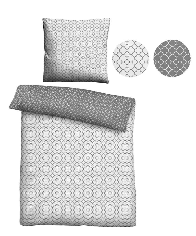biberna Mako-Satin Bettwäsche Grafik Mix & Match (0636045)