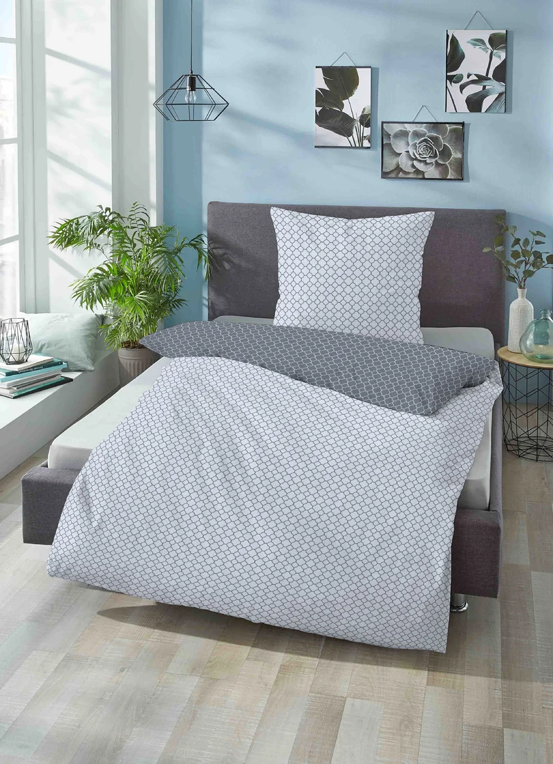biberna Mako-Satin Bettwäsche Grafik Mix & Match (0636045)