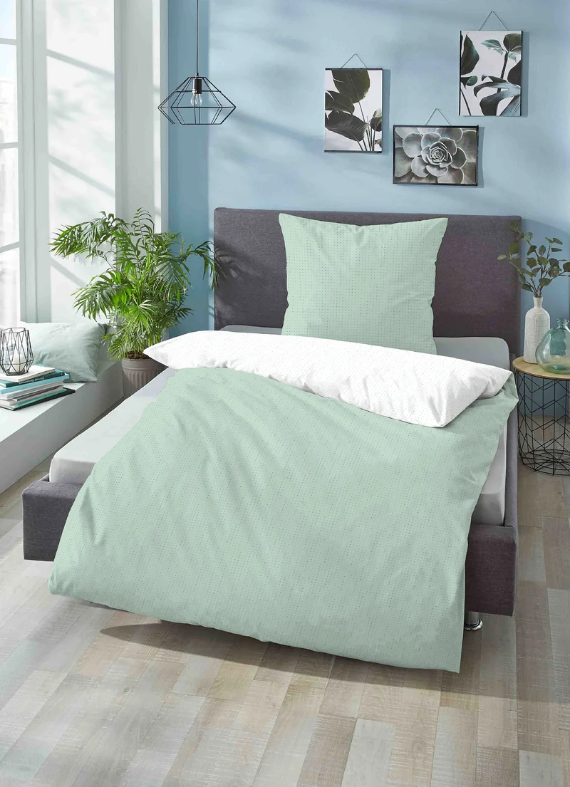 biberna Mako-Satin Bettwäsche Punkte Mix & Match (0636047)