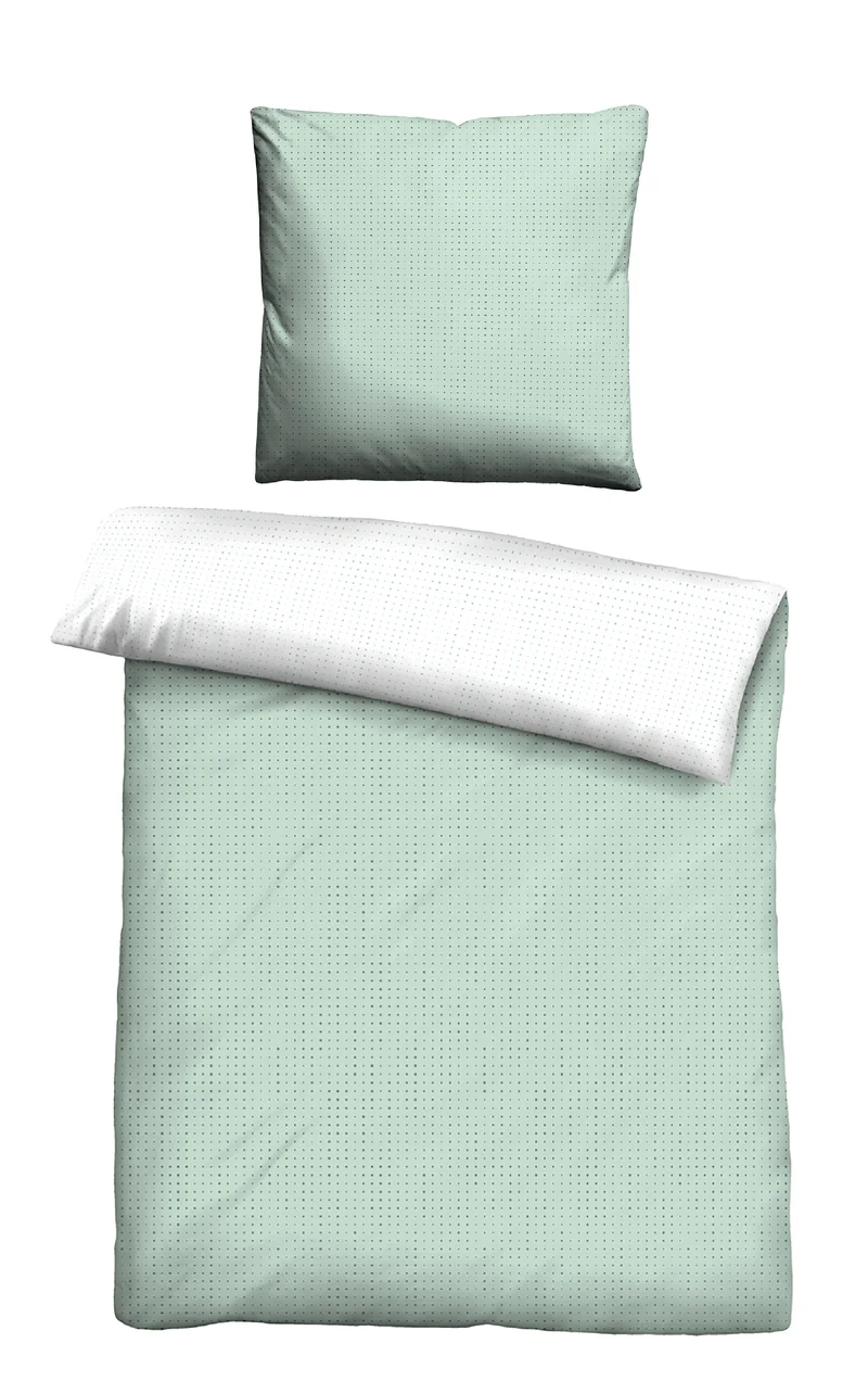 biberna Mako-Satin Bettwäsche Punkte Mix & Match (0636047)