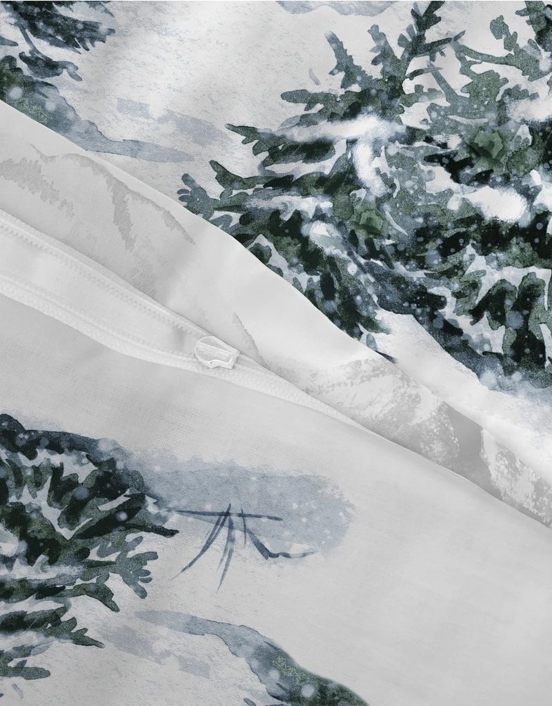 Castell Polycotton Biber Winterlandschaft – Taubenblau (0350367)