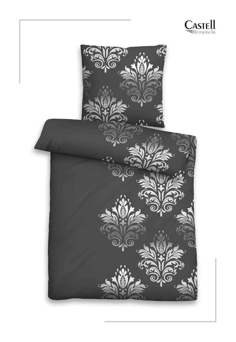 Castell Polycotton Biber Ornament – Titanium (0350368)