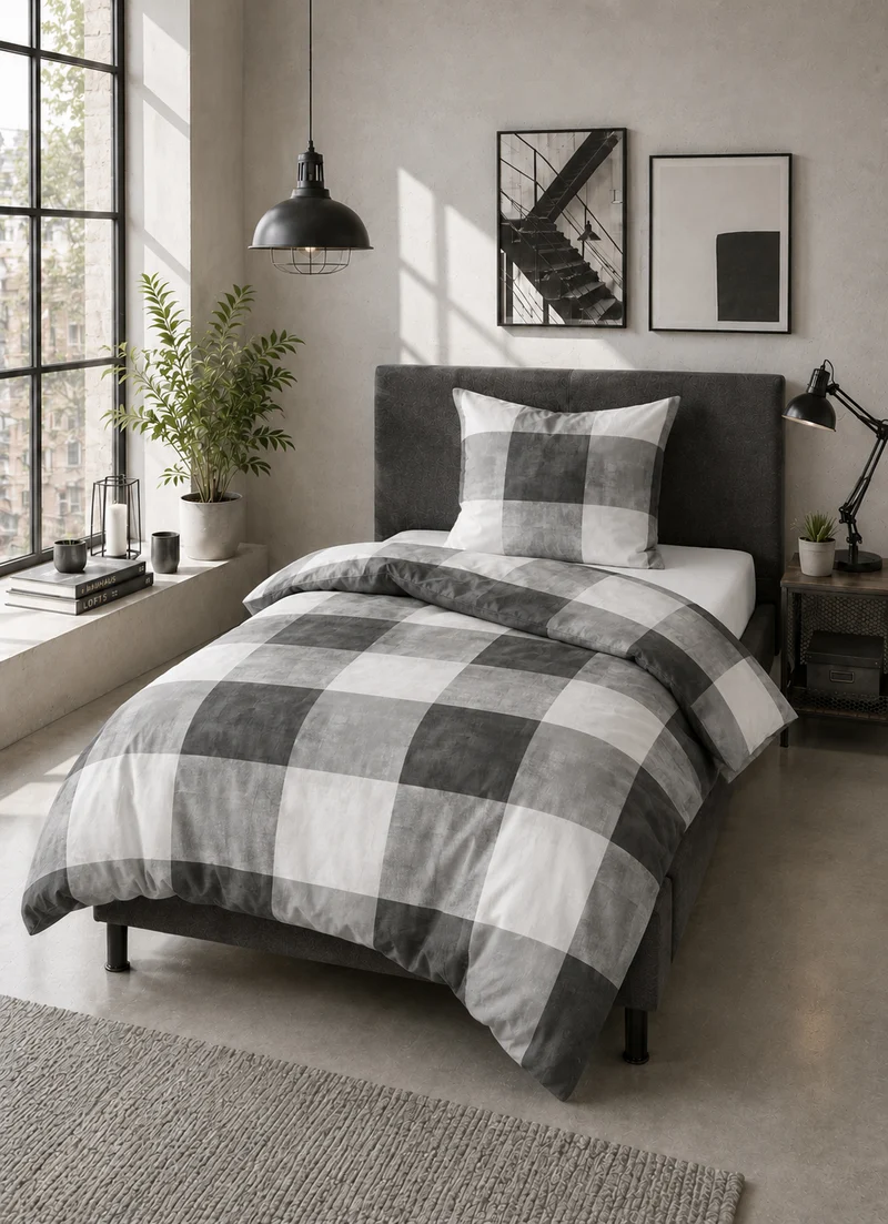 Castell Polycotton Biber Karo – Grau (0350384)