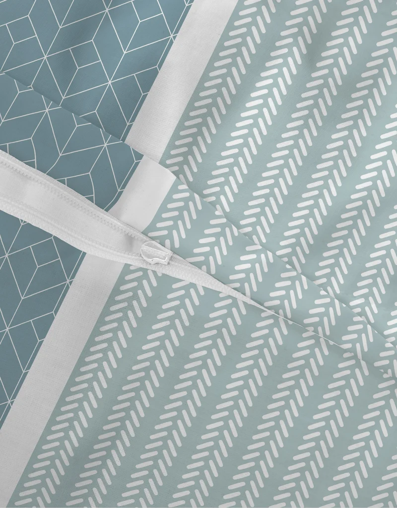 Castell Polycotton Biber Streifen – Petrol (0350386)