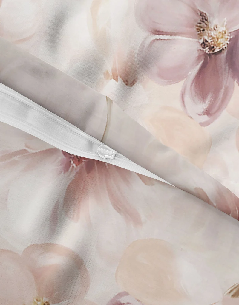 biberna Tencel Bettwäsche Blüten – Rose (0477263)