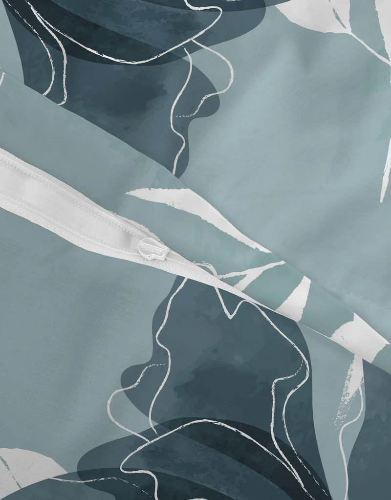 Castell Polycotton Biber Blüten – Petrol (0350385)