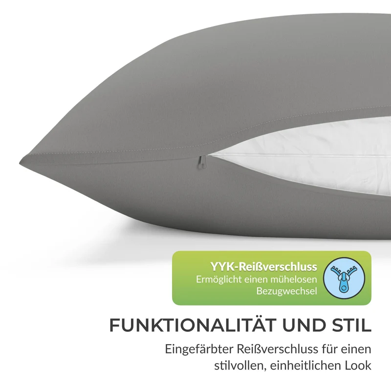 etérea Premium Jersey Kissenbezug – weich, langlebig & bügelfrei