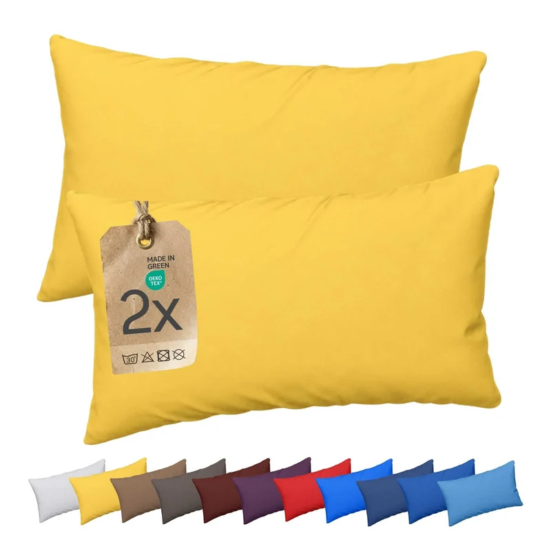 etérea Comfort Jersey Kissenbezug Doppelpack