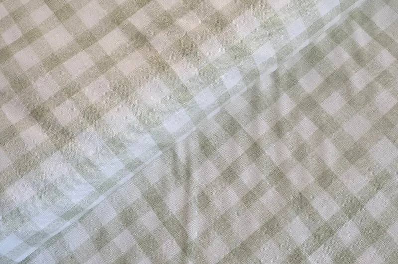 Baumwolle digital bedruckt Karo grün *Ab 50cm