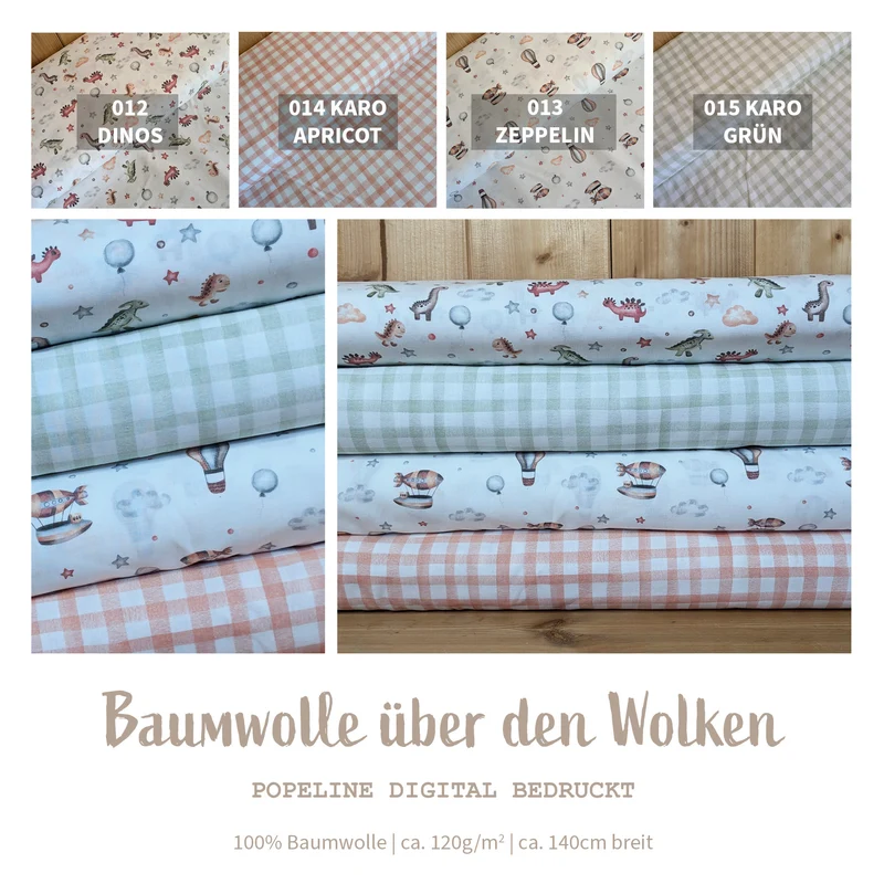 Baumwolle digital bedruckt Dinos *Ab 50cm