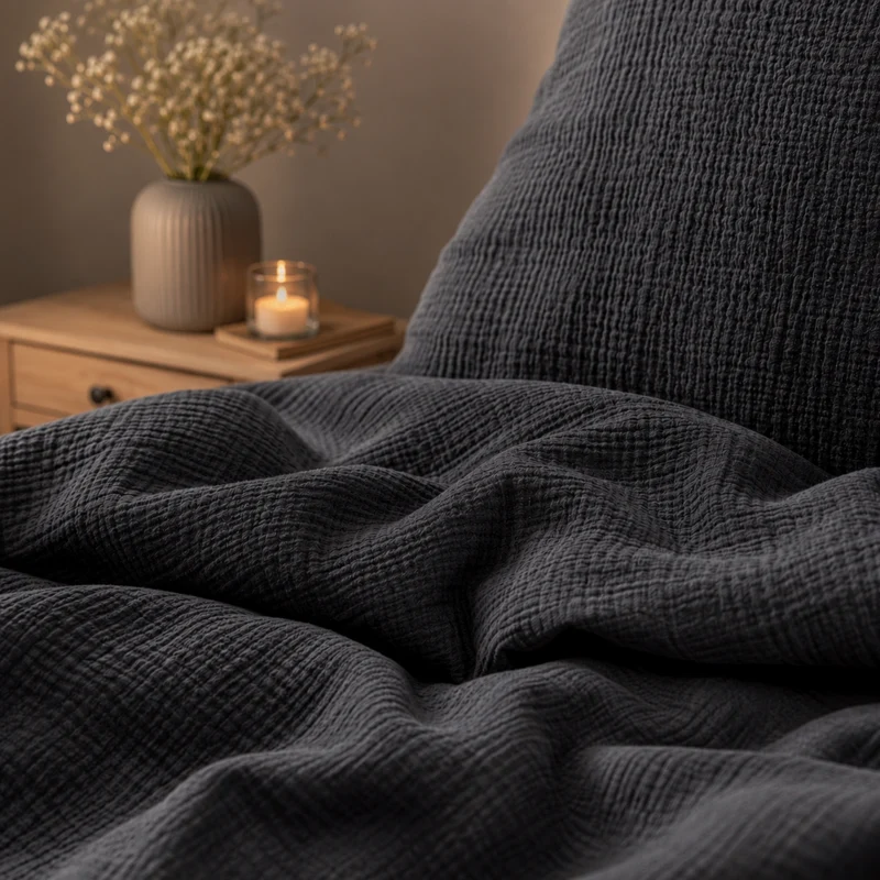 Bettwäsche Musselin "pure hug", 100% Baumwolle, 135x200+80x80/155x220+80x80, versch. Farben