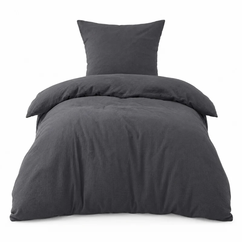 Bettwäsche Musselin "pure hug", 100% Baumwolle, 135x200+80x80/155x220+80x80, versch. Farben