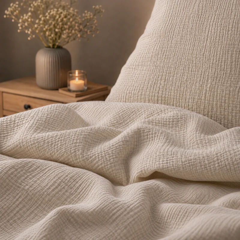 Bettwäsche Musselin "pure hug", 100% Baumwolle, 135x200+80x80/155x220+80x80, versch. Farben