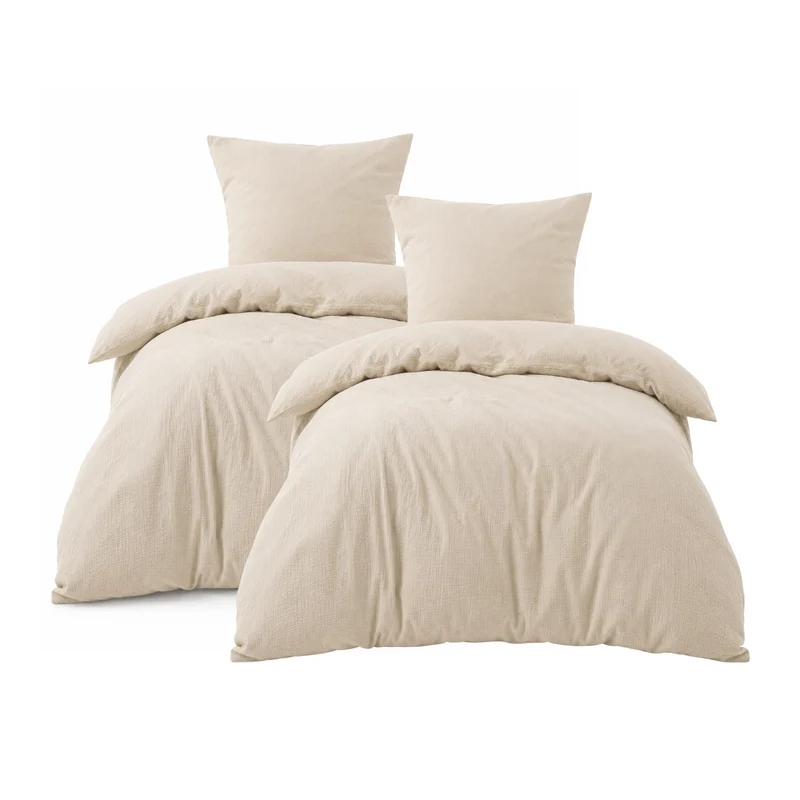 Bettwäsche Musselin "pure hug", 100% Baumwolle, 135x200+80x80/155x220+80x80, versch. Farben