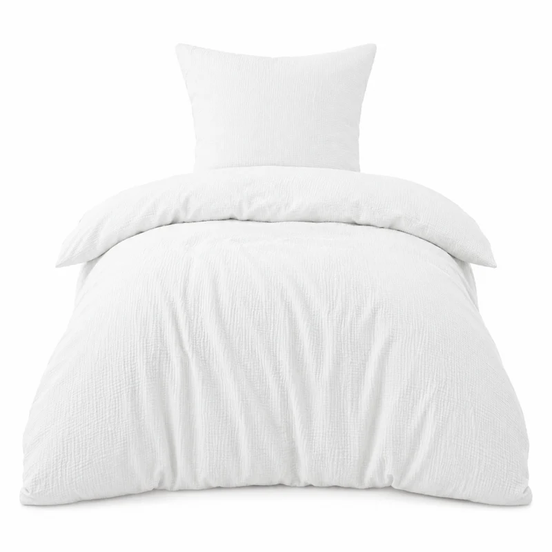 Bettwäsche Musselin "pure hug", 100% Baumwolle, 135x200+80x80/155x220+80x80, versch. Farben