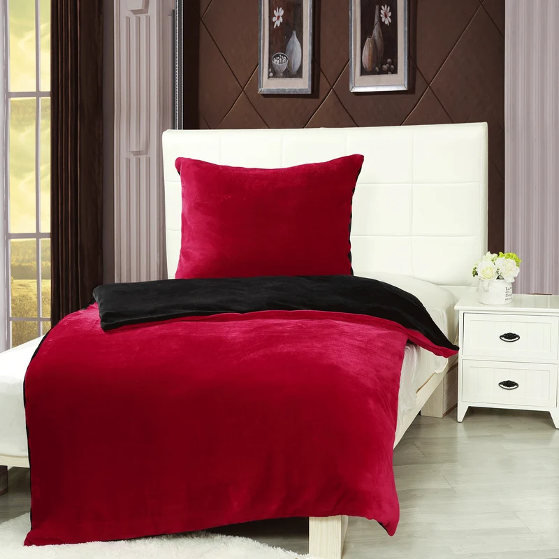 Wende Bettwäsche 135x200+80x80 Winter Cashmere Touch oder 2er Pack Kissenbezüge