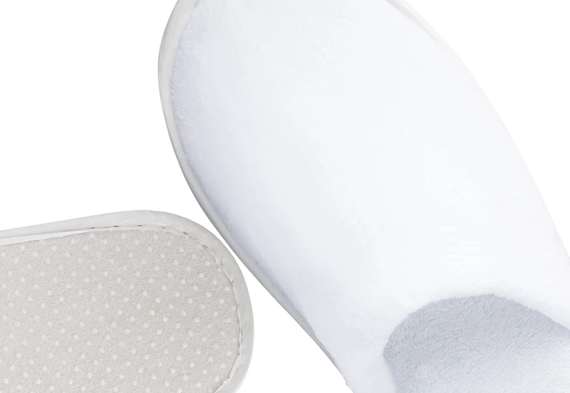 5 Paar MOON-Stockholm Supersoft Frottierslipper Hotelslipper geschlossen weiß 4mm EVA Sohle