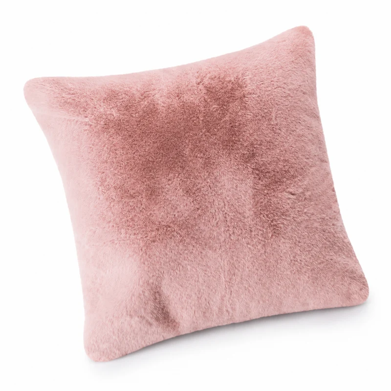 MOON - Sable - mit Hasenfelloptik - Kissenhülle/Füllkissen/Decke - super soft