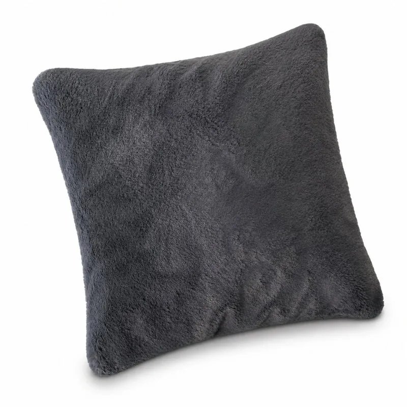 MOON - Sable - mit Hasenfelloptik - Kissenhülle/Füllkissen/Decke - super soft