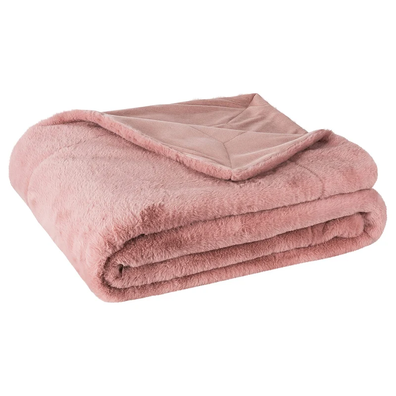 MOON - Sable - mit Hasenfelloptik - Kissenhülle/Füllkissen/Decke - super soft