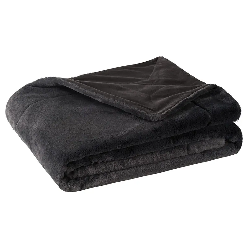 MOON - Sable - mit Hasenfelloptik - Kissenhülle/Füllkissen/Decke - super soft