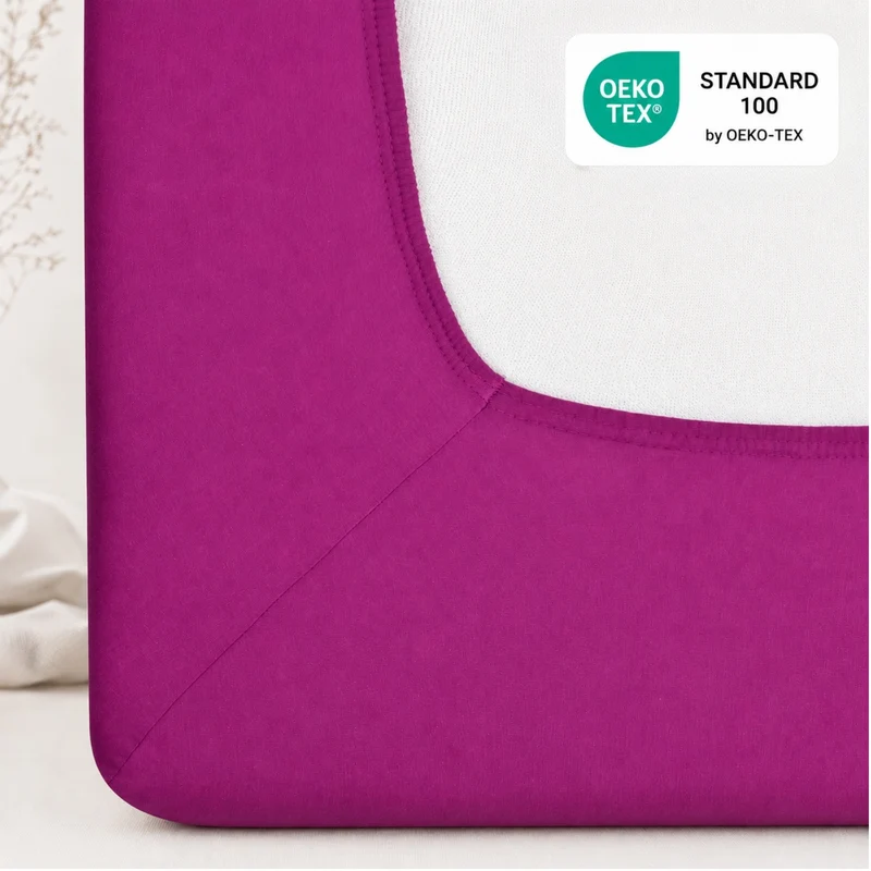 MOON-Trend Spannbetttuch Spannbettlaken Jersey 100% Baumwolle