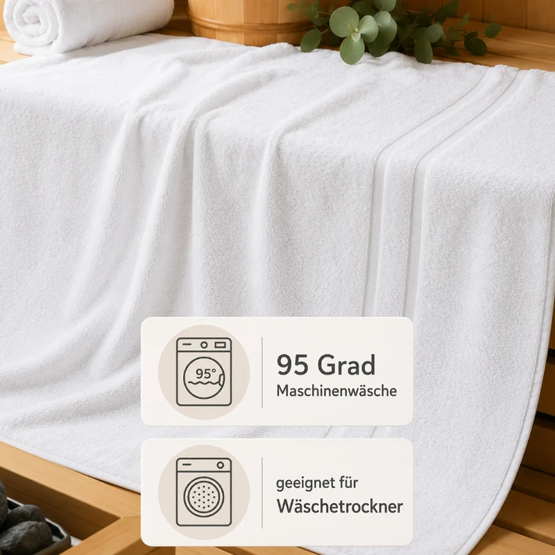 Saunatuch Line-Star 450g/m² kochfest chlorecht 100% Baumwolle Floringo 70x200