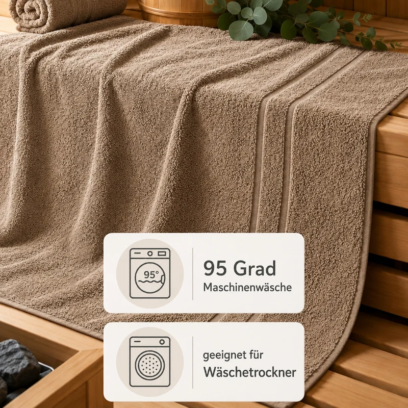 Saunatuch Line-Star 450g/m² kochfest chlorecht 100% Baumwolle Floringo 70x200