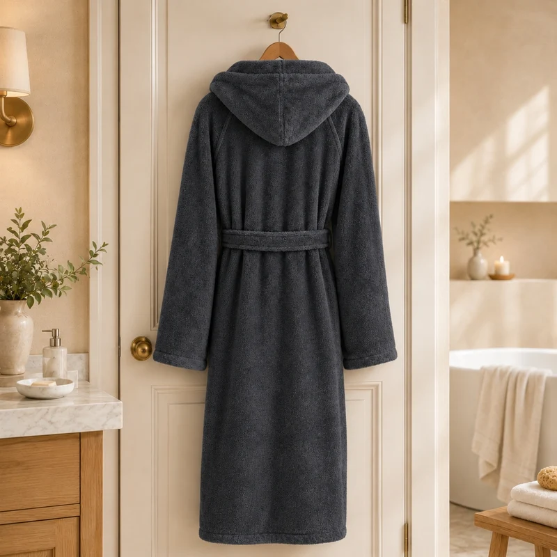 Floringo Bademantel mit Kapuze Mod. 602 Frottee Premium-Soft-Qualität Unisex