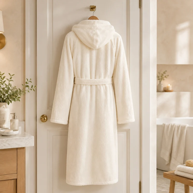 Floringo Bademantel mit Kapuze Mod. 602 Frottee Premium-Soft-Qualität Unisex