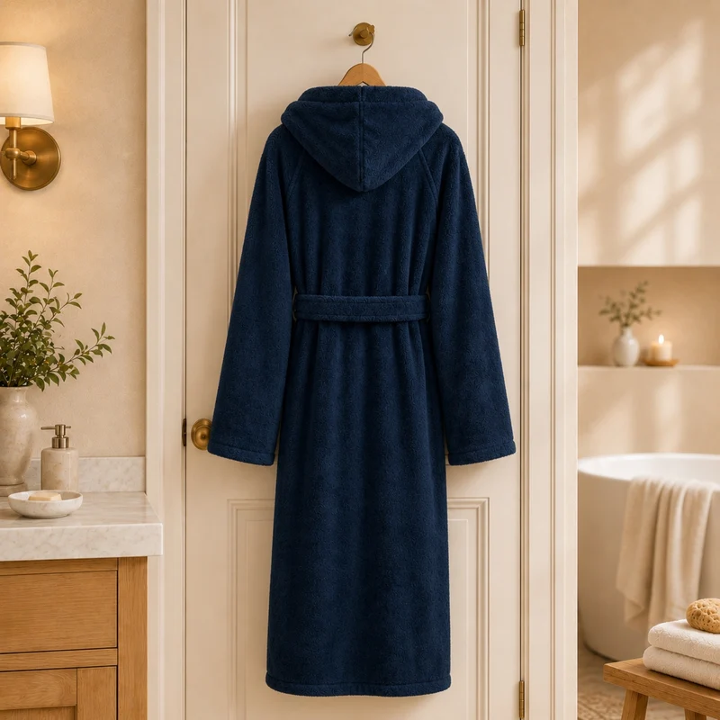 Floringo Bademantel mit Kapuze Mod. 602 Frottee Premium-Soft-Qualität Unisex