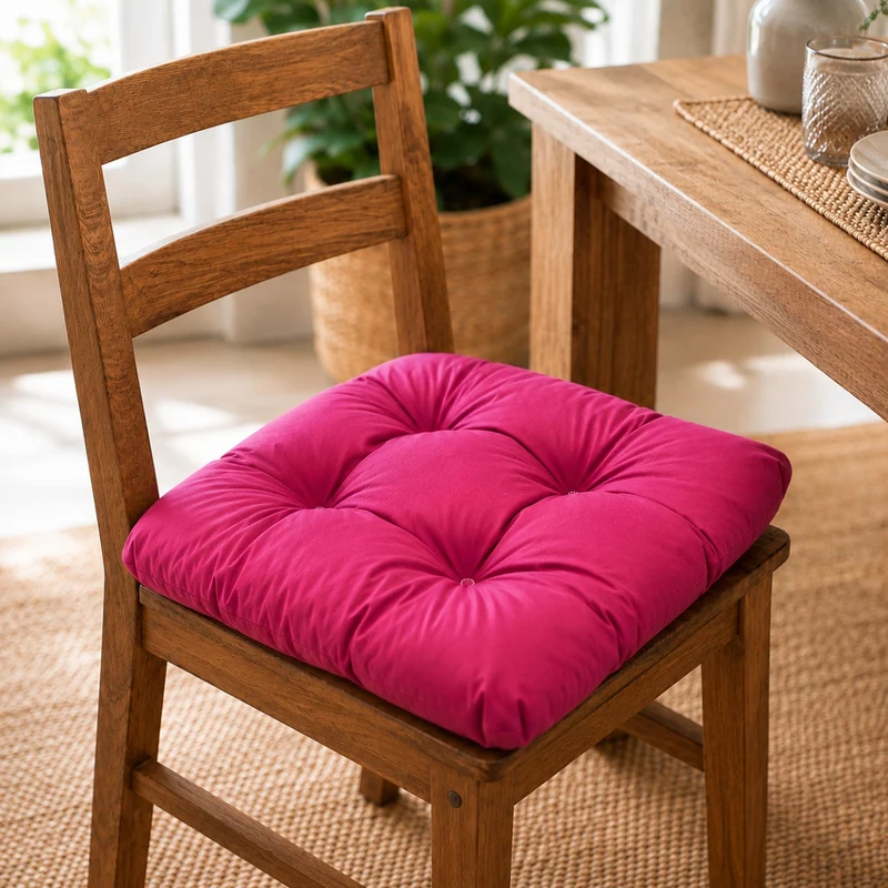 Sitzkissen Stuhlkissen ZITA 38x38x6 Sitzpolster