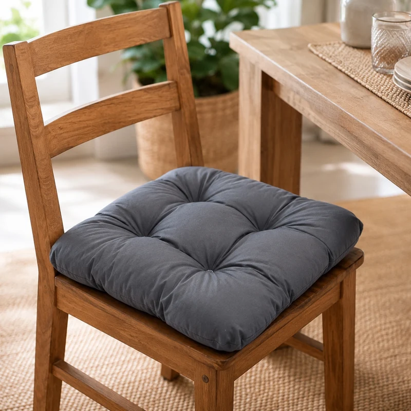 Sitzkissen Stuhlkissen ZITA 38x38x6 Sitzpolster