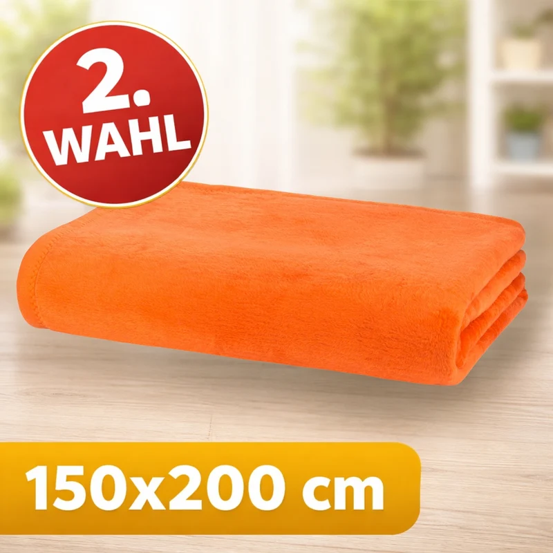 Moon Uni Kuscheldecke Baumwollmix 2. Wahl - versch. Größen und Farben