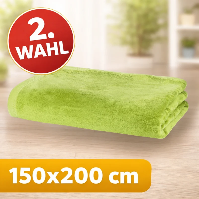Moon Uni Kuscheldecke Baumwollmix 2. Wahl - versch. Größen und Farben