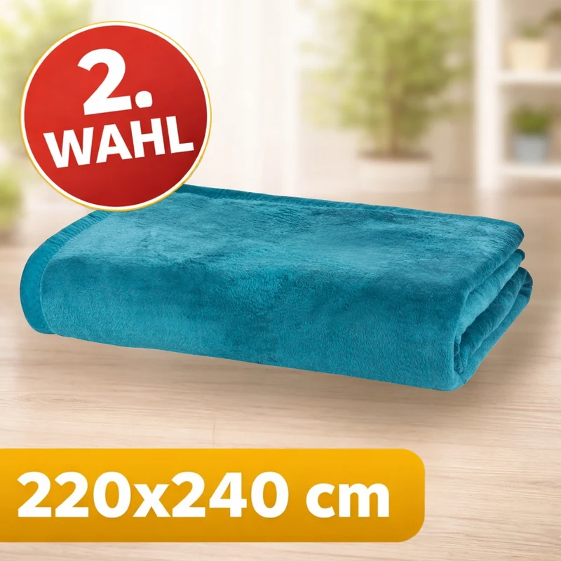 Moon Uni Kuscheldecke Baumwollmix 2. Wahl - versch. Größen und Farben