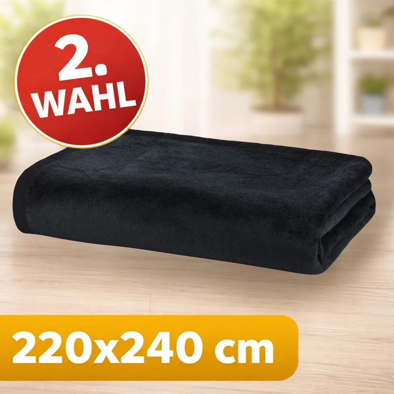 Moon Uni Kuscheldecke Baumwollmix 2. Wahl - versch. Größen und Farben