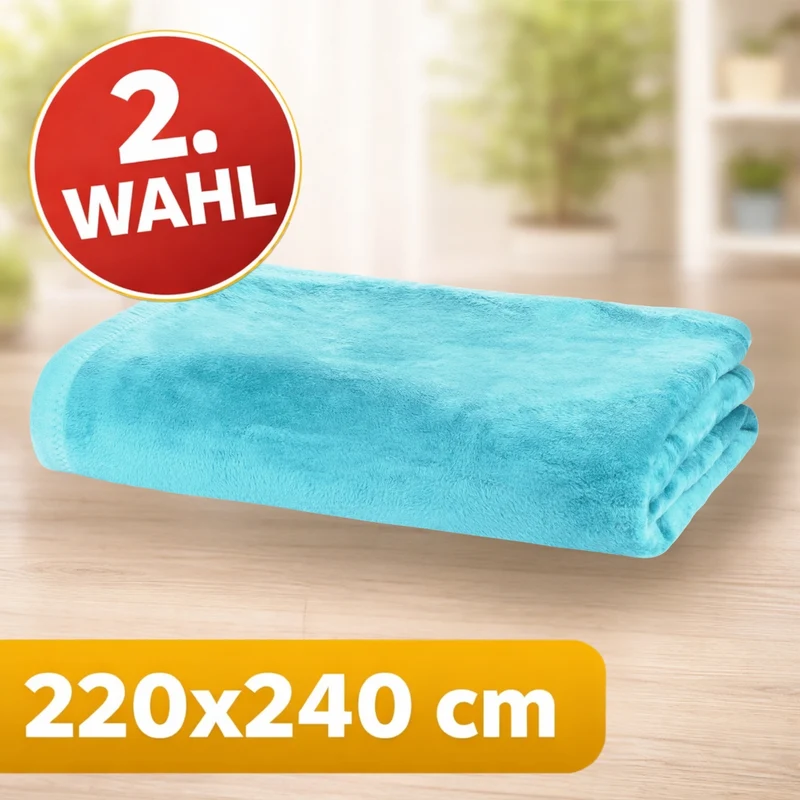 Moon Uni Kuscheldecke Baumwollmix 2. Wahl - versch. Größen und Farben