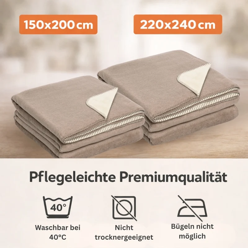 Moon Doubleface Kuscheldecke Baumwollmix 2.Wahl - 150x200 cm, 220x240 cm
