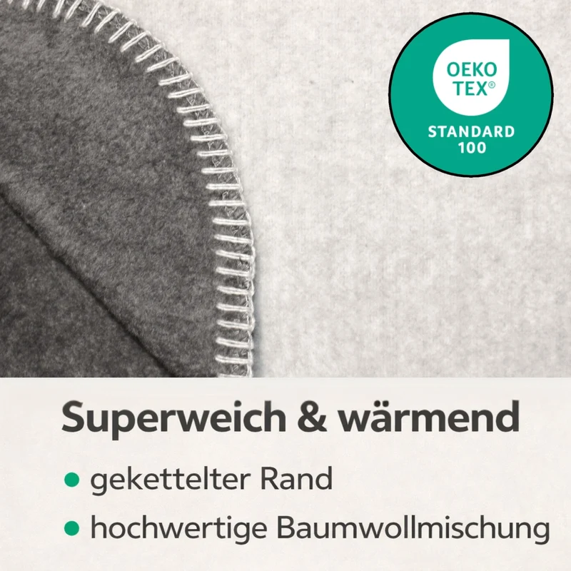Moon Doubleface Kuscheldecke Baumwollmix 2.Wahl - 150x200 cm, 220x240 cm