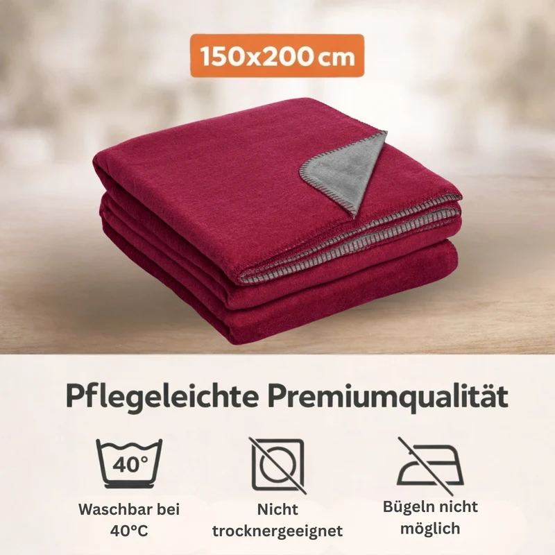 Moon Doubleface Kuscheldecke Baumwollmix 2.Wahl - 150x200 cm, 220x240 cm