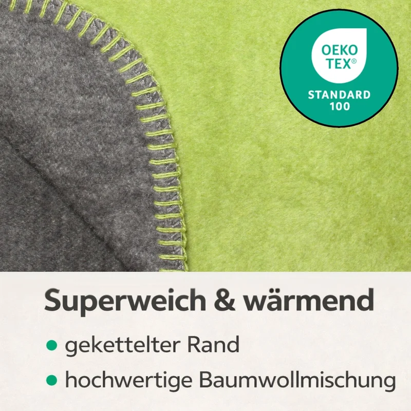 Moon Doubleface Kuscheldecke Baumwollmix 2.Wahl - 150x200 cm, 220x240 cm