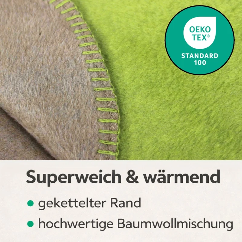 Moon Doubleface Kuscheldecke Baumwollmix 2.Wahl - 150x200 cm, 220x240 cm