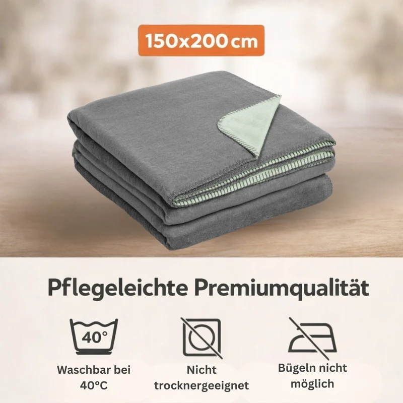 Moon Doubleface Kuscheldecke Baumwollmix 2.Wahl - 150x200 cm, 220x240 cm