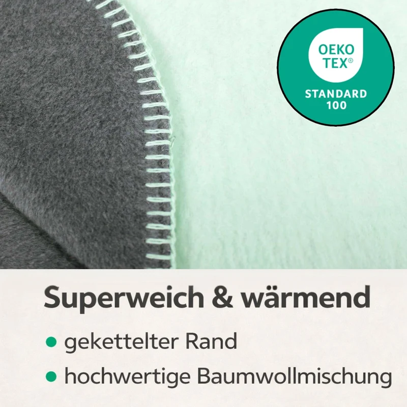 Moon Doubleface Kuscheldecke Baumwollmix 2.Wahl - 150x200 cm, 220x240 cm