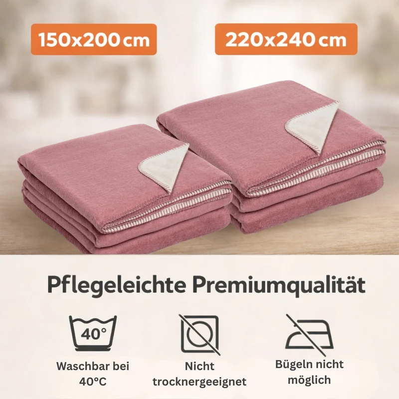 Moon Doubleface Kuscheldecke Baumwollmix 2.Wahl - 150x200 cm, 220x240 cm